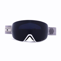 SNOWLEDGE Lunettes de ski à lentilles magnétiques unisexes UV400, monture en TPU coupe-vent, bande élastique, lunettes de sport pour snowboard