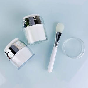 Low MOQ Transparent Acrylic Airless Pump <b>Jar</b> 15ml 30ml 50ml 100ml Refillable Cosmetic <b>Plastic</b> <b>Jars</b> for Face Cream Body Butter - Product Image 3