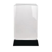 Vente en gros directe – Trophée rectangulaire personnalisé en cristal K9, plaque vierge en cristal, cadeau souvenir moderne et écologique pour la rentrée scolaire
