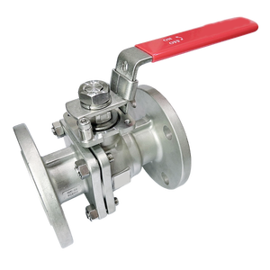 Vanne à boisseau sphérique à bride en acier CF8M/WCB manuelle à 2 pièces JIS 10K/16 largement utilisées - Product Image 1