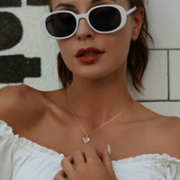 Colliers en argent sterling 925, bijoux à la mode, collier de bijouterie fine, collier personnalisé avec pendentif mignon en zircone, collier réglable
