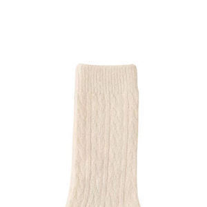 महिलाओं के मेरिनो ऊन केबल बुनाई क्रू मोजे-महिलाओं के लिए लक्जरी गर्म सर्दियों के मोजे - Product Image 5