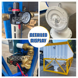 Silo Semen Horizontal 30 Ton, Wadah Bubuk Baja Tingkat Rendah, Dipasang di Atas <span class=keywords><strong>Skid</strong></span> untuk Pabrik Beton Mobile, Mudah Dipindahkan - Product Image 6