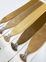 Extensions de cheveux humains chinois Remy double drawn à micro-anneaux, pointes micro-anneaux, soyeuses et douces, pré-collées, extensions I-Tip, 100 % cuticules intactes