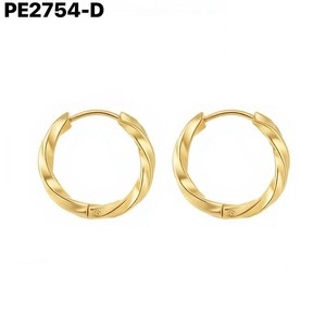 Pendientes de Aro de Moda 2.5*14 PE2754 para Mujer, Joyería de Alta Calidad - Product Image 2