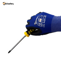 Gants de travail Yokiisafety en PU de calibre 18, gants de chantier, gants de jardinage, gants de sécurité industrielle, gants de travail en PU pour femmes