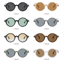 Lunettes de soleil Superhot Eyewear 42532 Mode 2024 Rétro Rond Protection UV400 Vacances Fête Décoratives