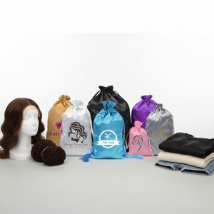 Bolsas de Regalo Personalizadas de Satén y Seda con Cordón y Borla para Guardar Pelucas, Ropa Interior y Accesorios Textiles - Product Image 1