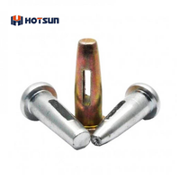 Carbon Steel Stub Pin and Wedge Pin 70mm Length Steel Formwork Wedge Pin Flat Tie Clips Receptacles for Concrete Formwork System