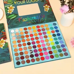 Grosir Kosmetik Warna Label Pribadi Matte Makeup Kosmetik Eye Shadow 99 Warna Palet Eyeshadow