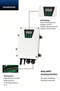 Contrôleur MPPT <span class=keywords><strong>Pompe</strong></span> à eau <span class=keywords><strong>solaire</strong></span> CC sans balais 3FLD 48V 550W Haute efficacité Débit 5m³/h Hauteur de refoulement 35m pour l'irrigation agricole - Product Image 5