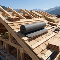 Membrane respirante imperméable directe usine, rouleau de pare-pluie en gros, sous-couche de toiture et murale sur mesure OEM, fournisseur