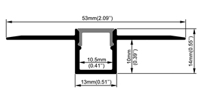Thanh Đèn <span class=keywords><strong>LED</strong></span> Vách Thạch Cao Cho Máy Khuếch Tán Chiều Rộng Thạch Cao Cho Dải Đèn <span class=keywords><strong>LED</strong></span> Thanh Nhôm <span class=keywords><strong>LED</strong></span> Thạch Cao Không Viền - Product Image 5