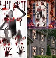 Décoration d'Halloween gonflable ODM, fantôme vieil homme grandeur nature, animé, effrayant, décor extérieur, accessoires de fête pour jardin