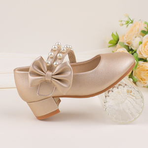 Scarpe da <span class=keywords><strong>ballerina</strong></span> con tacco a blocco per bambine, all'ingrosso direttamente dalla fabbrica OEM, ideali per matrimoni e feste, prezzo all'ingrosso. - Product Image 3