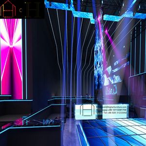 Lounge Bar Night Club Modernes Innendekoration design mit LED-Licht zubehör und Bar möbeln - Product Image 5