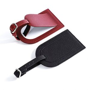 Handmade Customisable PU Leather <b>Name</b> and Luggage <b>Tag</b> with Personalised Logo Letter Pattern Water Resistant Fashionable - Product Image 2