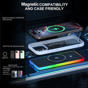 <span class=keywords><strong>Chargeur</strong></span> sans fil 15W, station de charge inductive pour voiture, <span class=keywords><strong>chargeur</strong></span> sans fil antidérapant pour voiture, <span class=keywords><strong>tapis</strong></span> de charge pour voiture pour iPhone 16 15 - Product Image 4