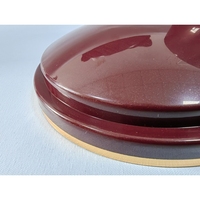 Urne à cendres de couleur Bordeaux avec ceinture dorée pour cendres humaines, réservée en plastique ABS et poignées de cercueil