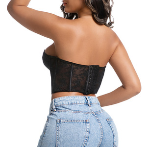 Sujetador Deportivo HAGO con <span class=keywords><strong>Tirantes</strong></span> Finos <span class=keywords><strong>de</strong></span> Encaje, Ropa Interior Sexy para Mujer, Acolchado Antibacteriano <span class=keywords><strong>de</strong></span> Nailon, Ajuste Delgado - Product Image 3