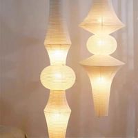 Lampu Gantung LED Kertas Beras Mini Gaya Nordic Wabi Sabi untuk Ruang Tamu, Kamar Tidur, Sudut Rumah, Lampu Hias Loteng Dupleks, Dekorasi Rumah