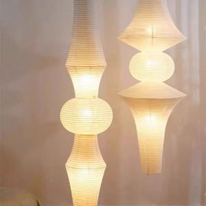 Nordic Wabi Sabi Wind <strong>Rice</strong> Paper Led Pendant <strong>Lights</strong> Living Room Bedroom Corner Chandelier Duplex Loft Home Decor Bedside Lamp - Product Image 4
