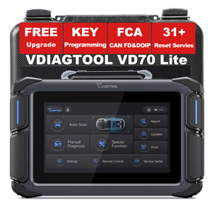 EE. UU. Almacén VDIAGTOOL VD70Lite Profesión Herramienta de escaneo de diagnóstico Clave Pin Lector de código Programador clave para todas las llaves perdidas PK XTOOL D7 - Product Image 1