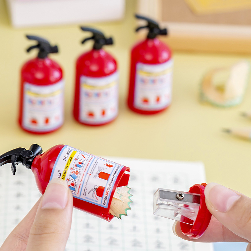 Cheap Price Fire Extinguisher Shape Pencil Sharpener Plastic Pencil Sharpener Stationery Gift for Students