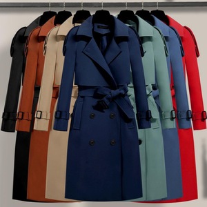 D&M Nuovo Cappotto Invernale da Donna con Cintura, Collo Rovesciato, Tinta Unita, Maniche Lunghe - Product Image 2