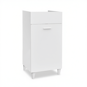 Mueble de Baño con Cajón y Puerta, 43 x 47.5 cm, Acabado Blanco - Product Image 3