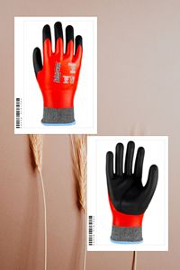 ANSI Anti-Corte Nivel F Doble Nitrilo Recubierto Guantes Construcción Reforzado Entrepierna SAFETYWARE Protección de manos Guantes de seguridad - Product Image 2