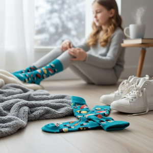 Colorful Sports <b>Socks</b> with Rolls and Sushi Embroidery Breathable and Disposable One Size Fits All-for Girls in <b>Winter</b> - Product Image 3