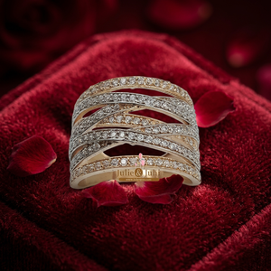 Women Diamond <b>Ring</b> 18k Rose Gold Exclusive Luxury Jewelry Offering Elegant Design Superior Craft And Sparkling Diamond Finish - Product Image 5