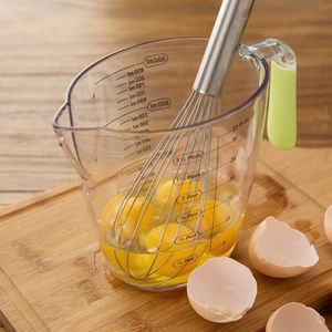 Ensemble de 3 tasses à mesurer en plastique transparentes, empilables, sans BPA, avec plusieurs graduations - Product Image 5