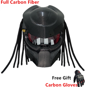<span class=keywords><strong>Casque</strong></span> Intégral de <span class=keywords><strong>Moto</strong></span> <span class=keywords><strong>Predator</strong></span> en Fibre de Carbone pour Iron Man avec Certification de Sécurité - Product Image 6
