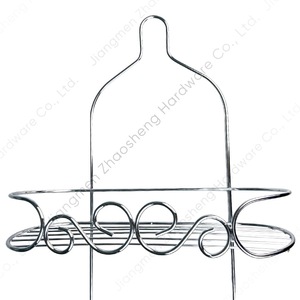 Étagère de salle de bain à 3 niveaux, support mural d'angle pour gel douche et savon, design rond durable - Product Image 3