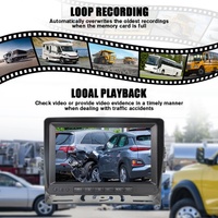 Filo Yönetimi Araç Otobüs Araba Kamera Sistemi Arka 7 İnç LCD Ekran Monitör DVR Video İzleme Kaydedici