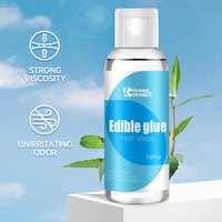 Prix de gros Colle comestible et décoration transparente de qualité alimentaire pour gâteau Adhésif non toxique Artisanat comestible Confiserie 50ml