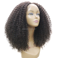 Nouveautés : Perruque Afro Bob Kinky Fluffy en Cheveux Synthétiques Yaki Profondément Frisés, Perruque Lace Front pour Femmes Noires
