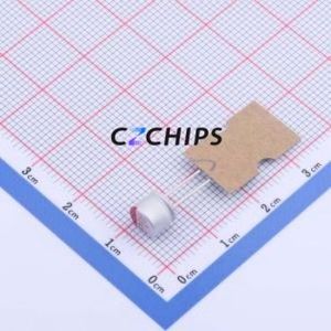 Condensateur solide PCR1VPF470MF05FA25WP, composant traversant (THT), D6.3xL5mm 47uF 20% 35V Polymère - Product Image 1