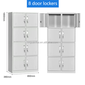Modern <strong>Design</strong> Metal <strong>Filing</strong> Cabinets 8 Door <strong>Lockers</strong> Wholesale Gym School - Product Image 4