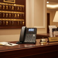 Teléfono IP XNTEL XN103 con Voz HD, Protocolo SIP, Red TCP/IP, Teléfono VoIP de Escritorio, 3 Cuentas SIP