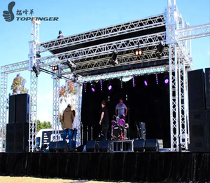 เสาค้ำหลังคาอลูมิเนียมสำหรับงานกลางแจ้ง F34ได้รับความนิยมแบบใหม่หัวจุกอะลูมิเนียมอัลลอยสำหรับงานจัดแสดงบนเวที - Product Image 2