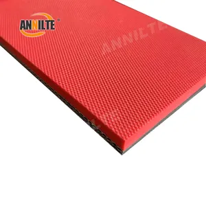 Annilte Red Rubber Coated Pvc Conveyor Belt For Sander Machine