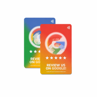 Mini-étiquette NFC personnalisable en PVC avec code QR pour téléphone, carte de visite électronique NTAG213/215 pour avis sur les réseaux sociaux