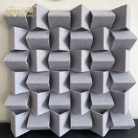 Ensemble d'absorption acoustique 3D hautement efficace, réduisant l'écho, échantillons personnalisés, options de couleurs disponibles, panneaux acoustiques muraux