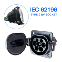 Nouvelle prise mâle de type 2 pour voiture, prise de chargeur EV IEC62196-2 16A/32A, monophasée/triphasée 250V/415V, thermoplastique