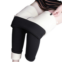 Leggings chauds pour femmes à taille haute, épais et extensibles, pantalons thermiques pour filles