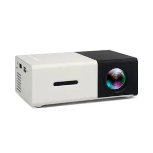 2023 Mini Projector YG300 Portable LED Projector Support PC Laptop USB Stick USB/SD/AV/HD Input for Video/Movie/Game Best Gift