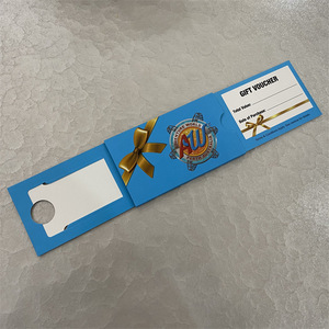 Boîte porte-carte-cadeau CS1, impression numérique personnalisée, emballage coulissant en papier pour cartes-cadeaux - Product Image 1